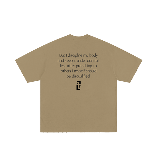 1 Corinthians 9:27 Tee — Black Print