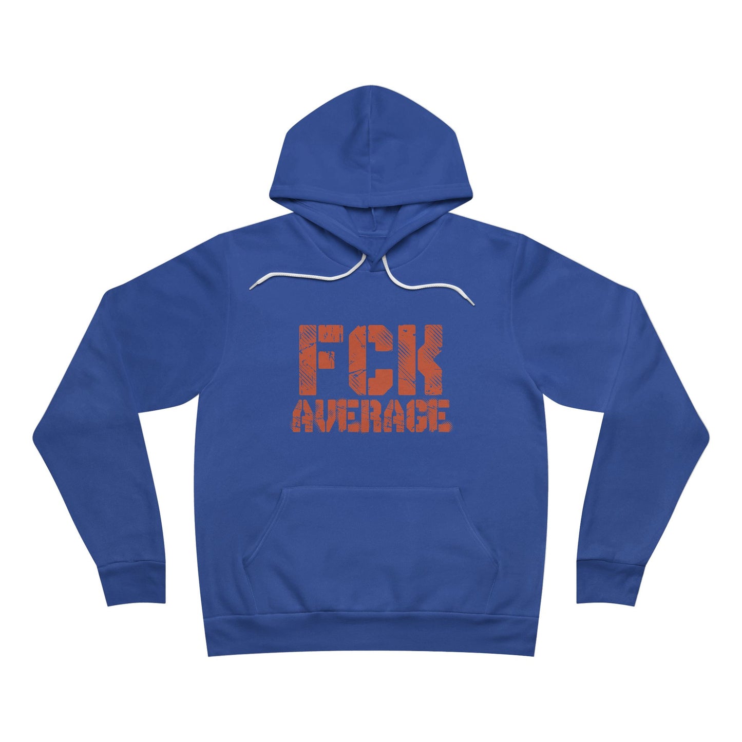 Women's "FCK Average" Regular Hoodie (Orange)