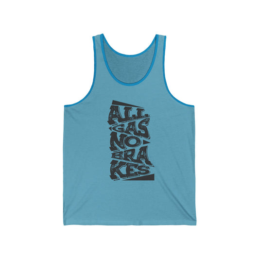 Men's Jersey Tank - All Gas No Brakes (Black)