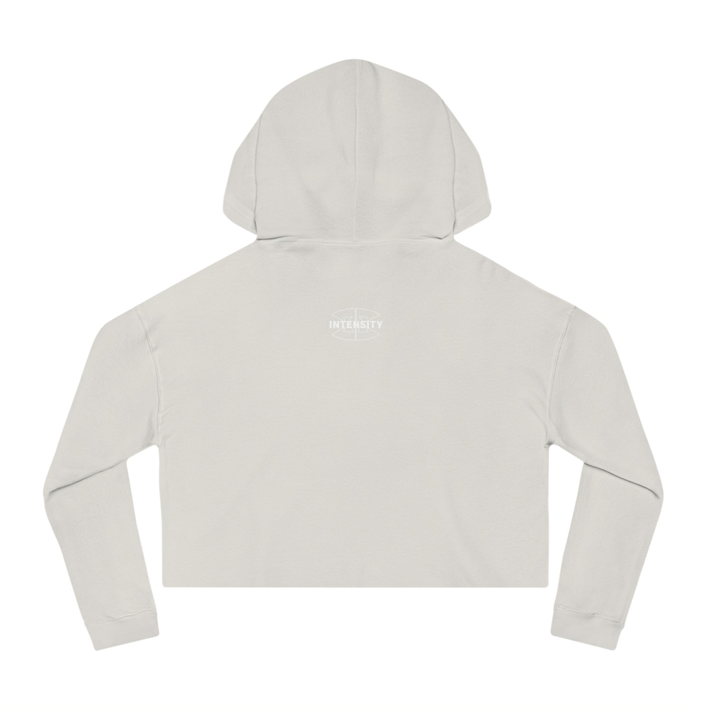 Women's "FCK Average" Cropped Hooded Sweatshirt - White