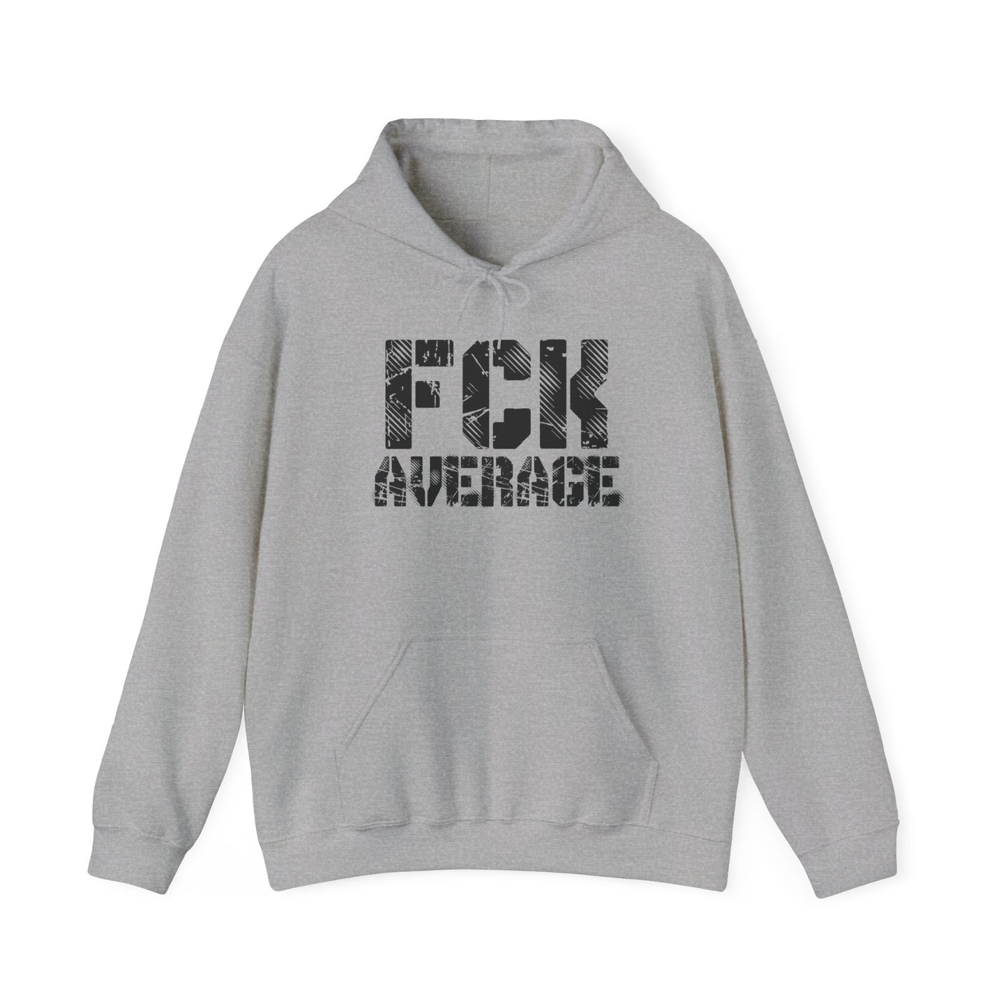 Men's "FCK Average" Heavy Hoodie (Black)