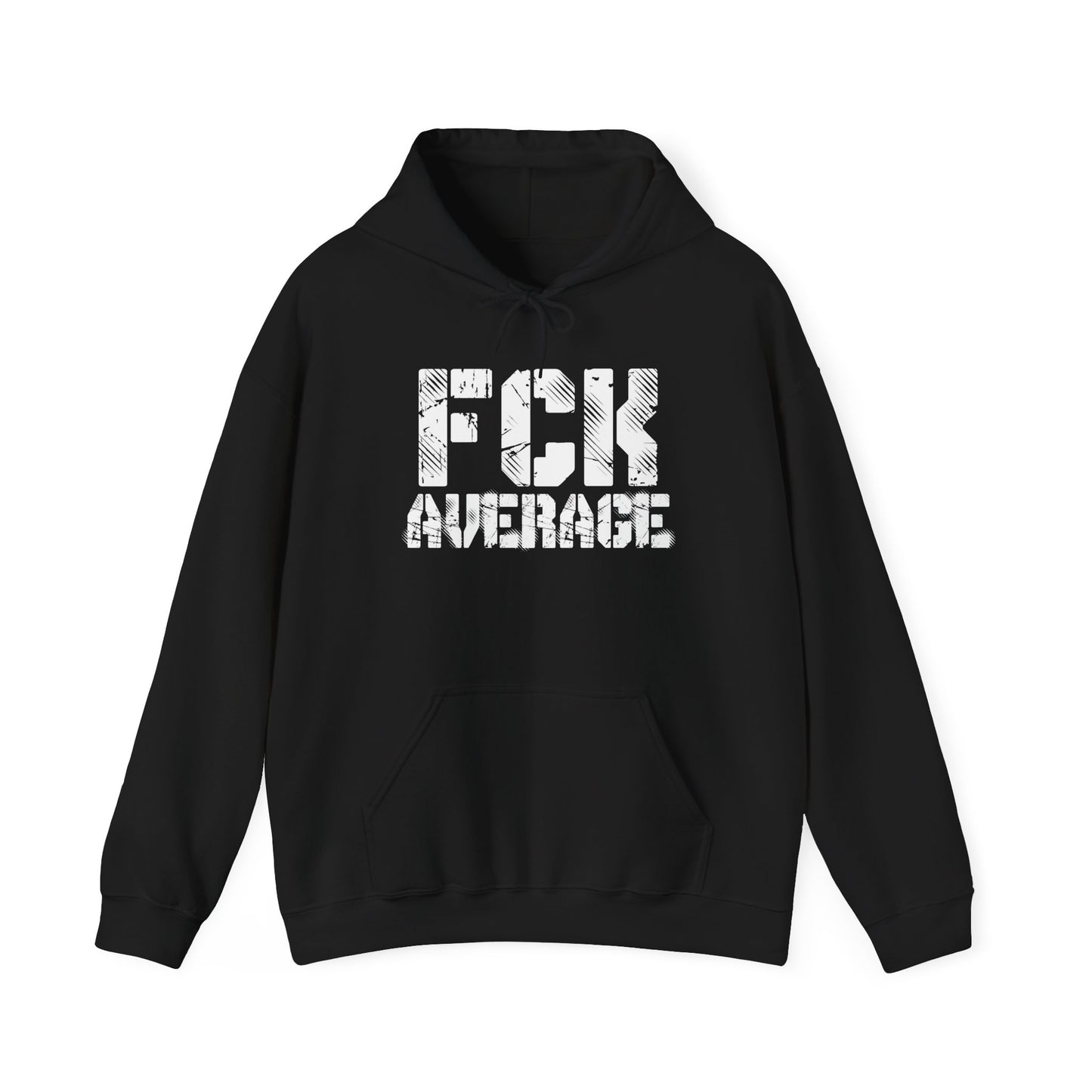 Men's "FCK Average" Heavy Hoodie (White)