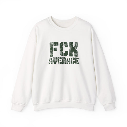 Men's "FCK Average" Crewneck (Green)
