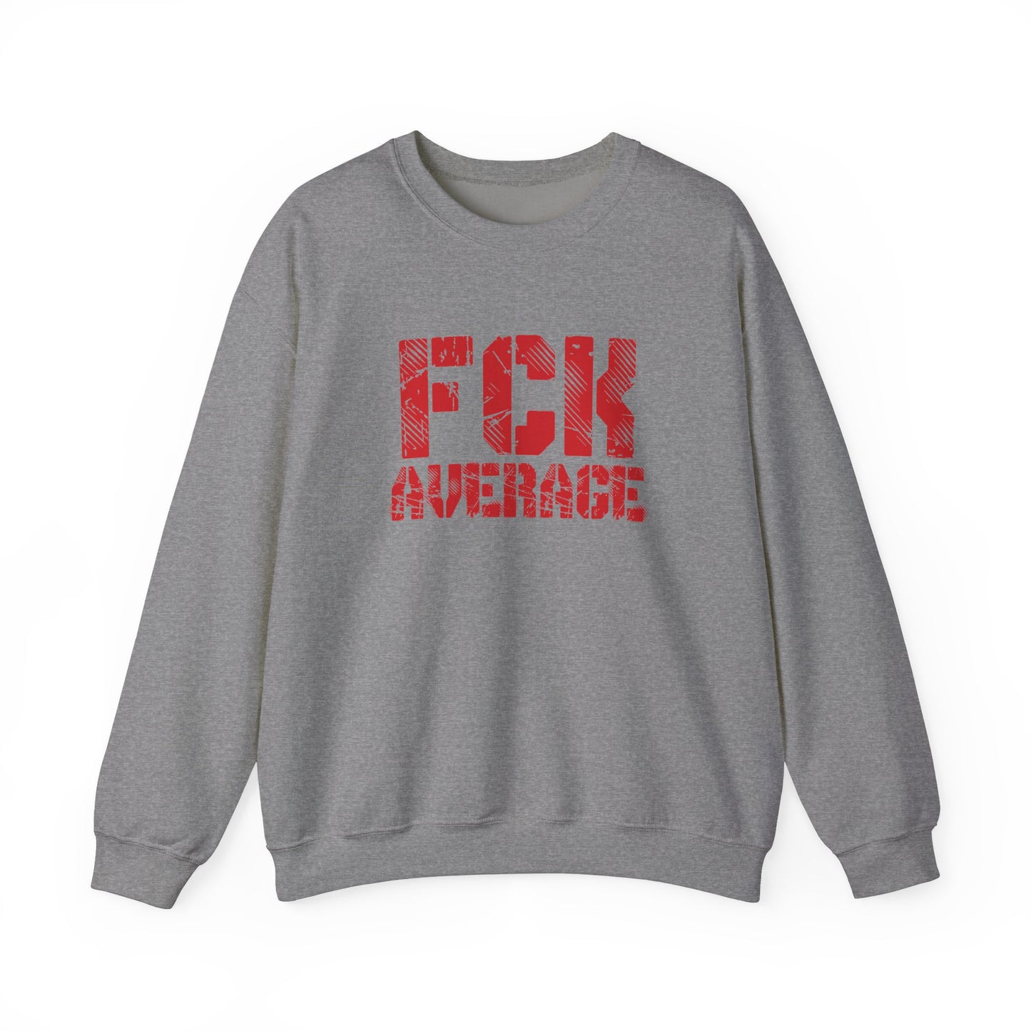 Women's "FCK Average" Crewneck (Red)