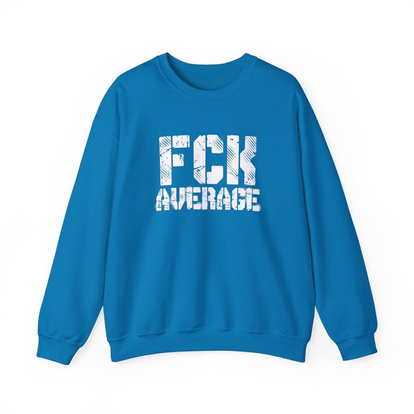 Men's "FCK Average" Crewneck (White)