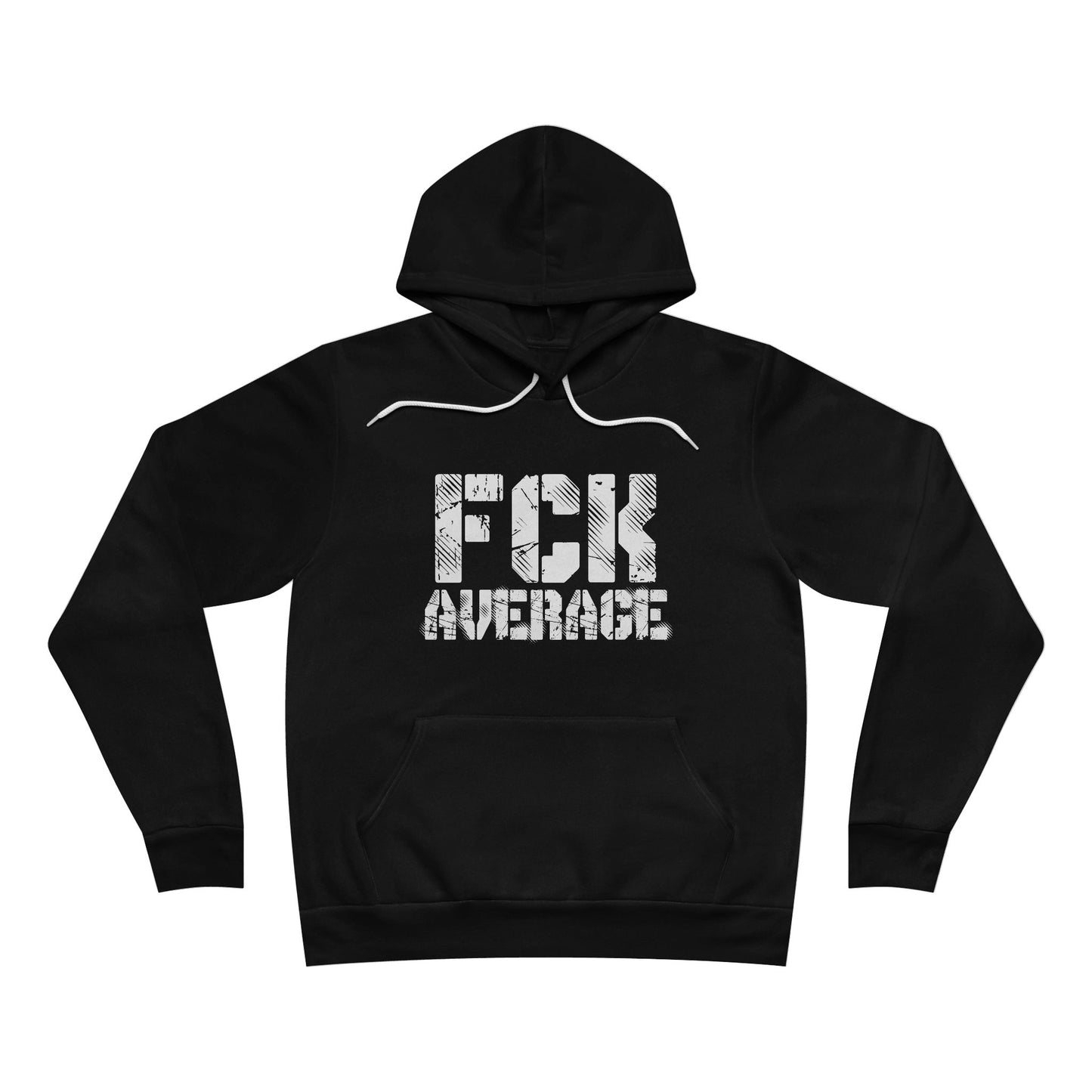 Men's "FCK Average" Regular Hoodie (White)