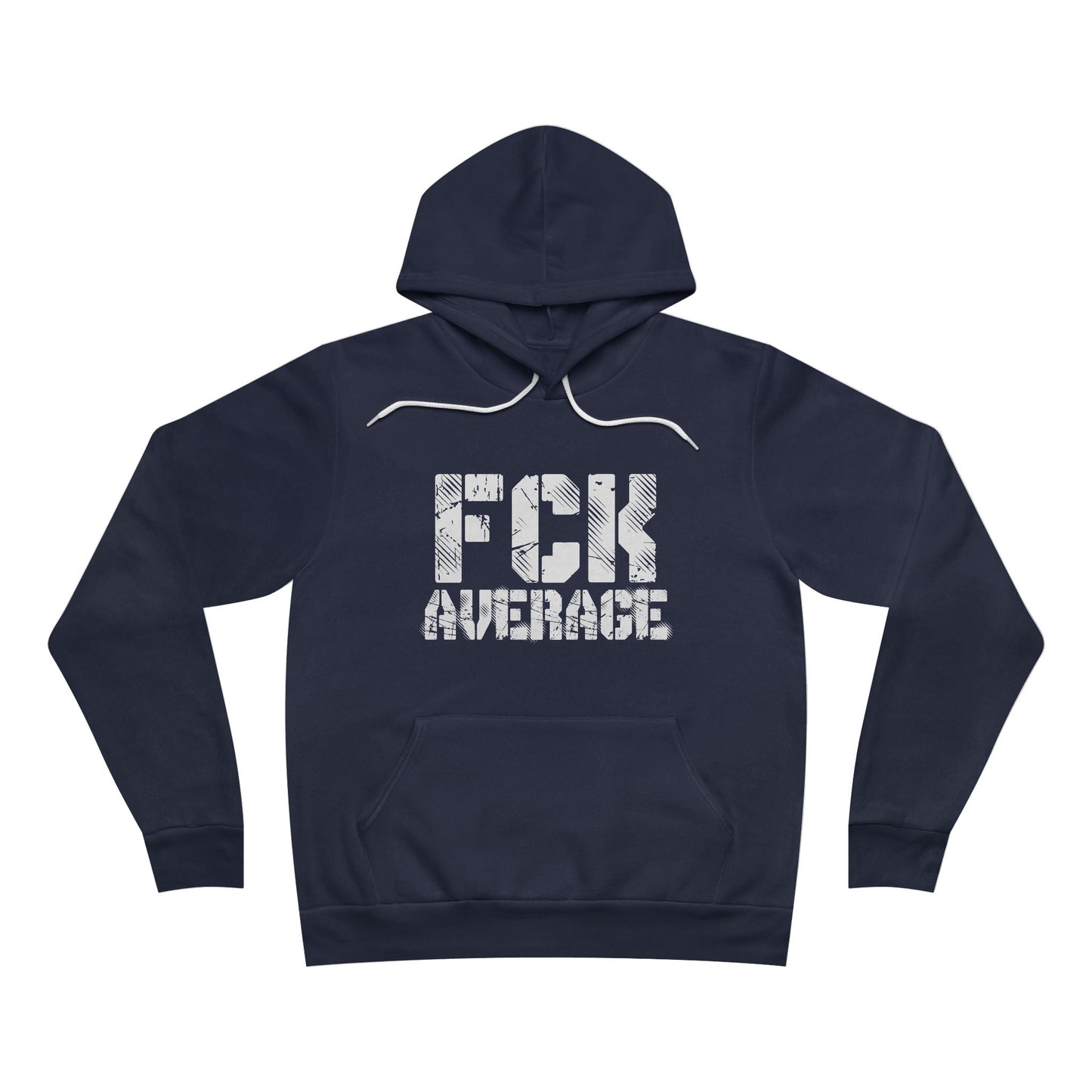 Men's "FCK Average" Regular Hoodie (White)