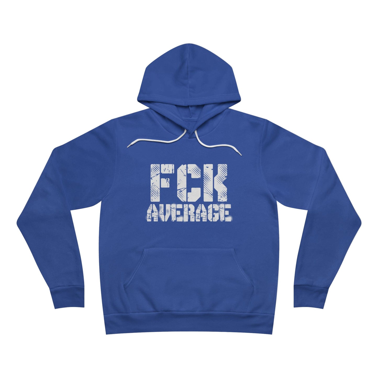 Men's "FCK Average" Regular Hoodie (White)