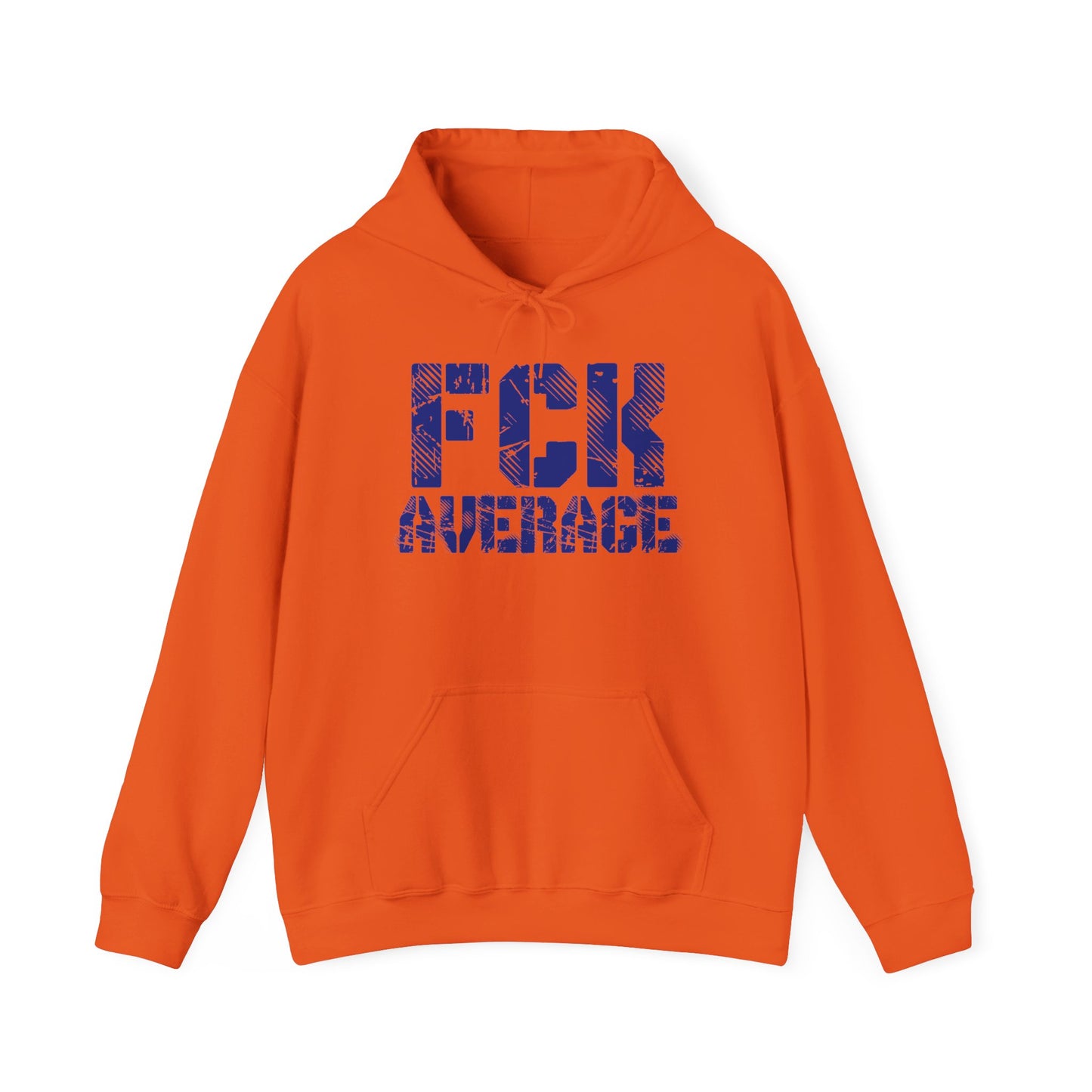 Men's "FCK Average" Heavy Hoodie (Blue)