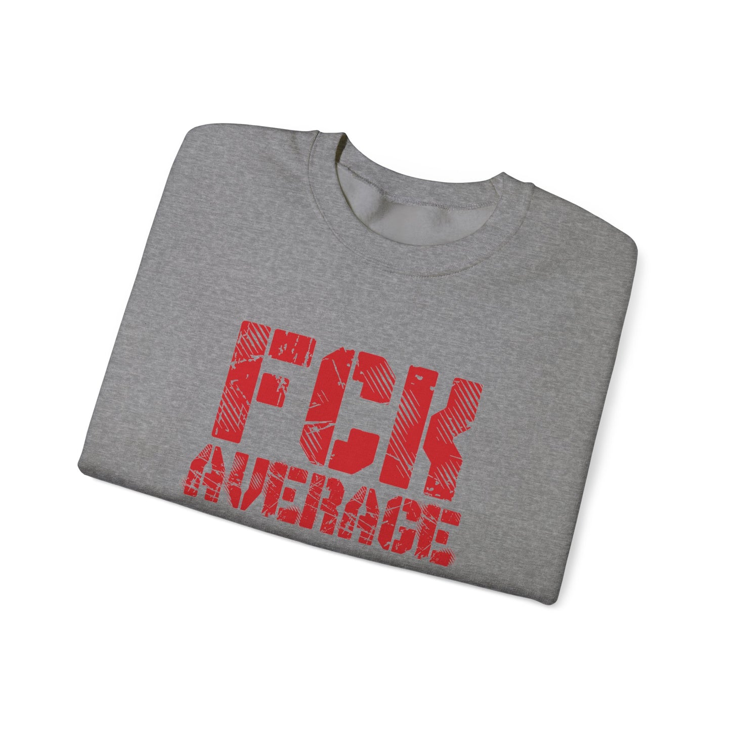 Women's "FCK Average" Crewneck (Red)
