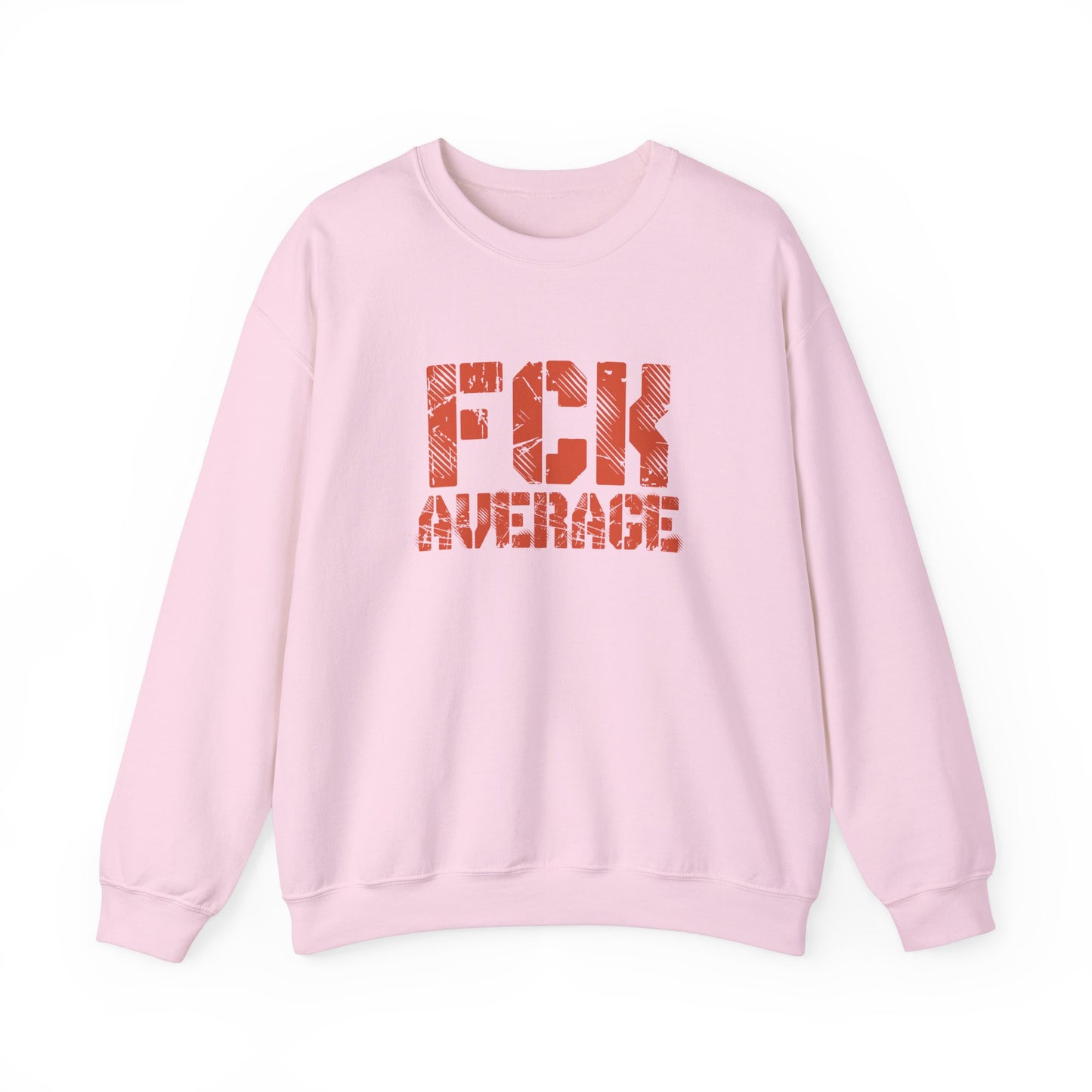 Women's "FCK Average" Crewneck (Orange)