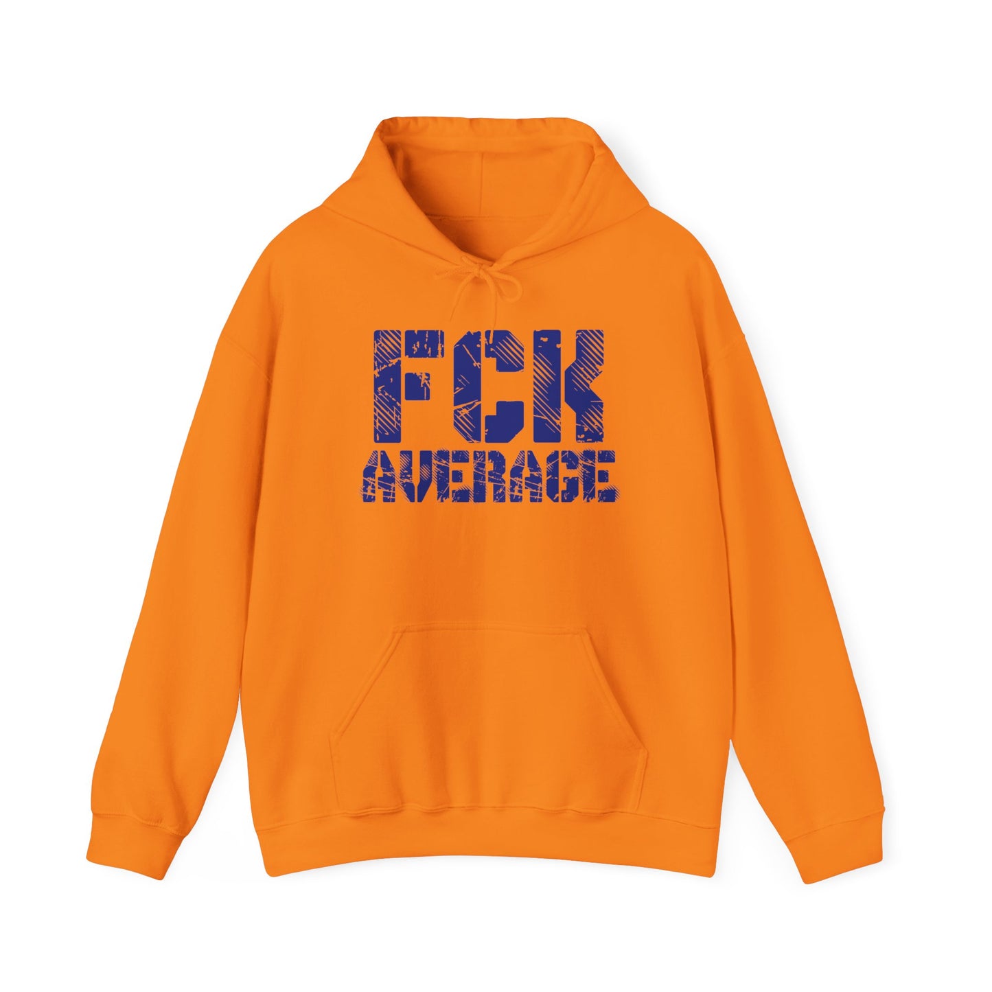 Men's "FCK Average" Heavy Hoodie (Blue)