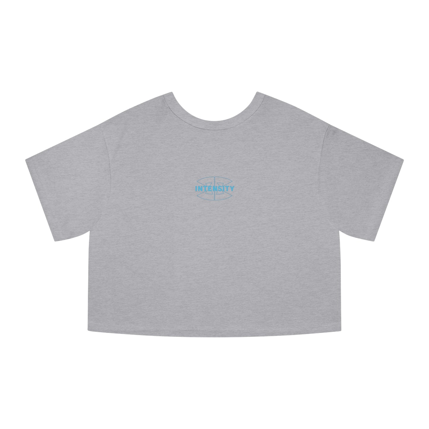 Women's "INTENSITY" Crop Top T-Shirt (Baby Blue)