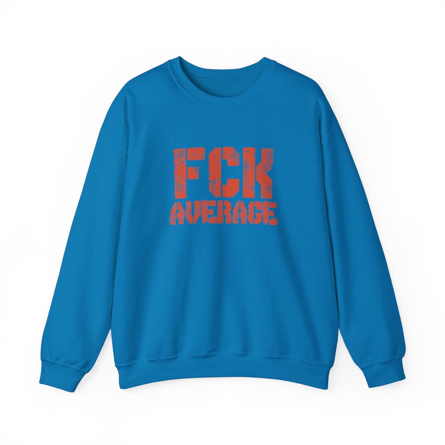Women's "FCK Average" Crewneck (Orange)