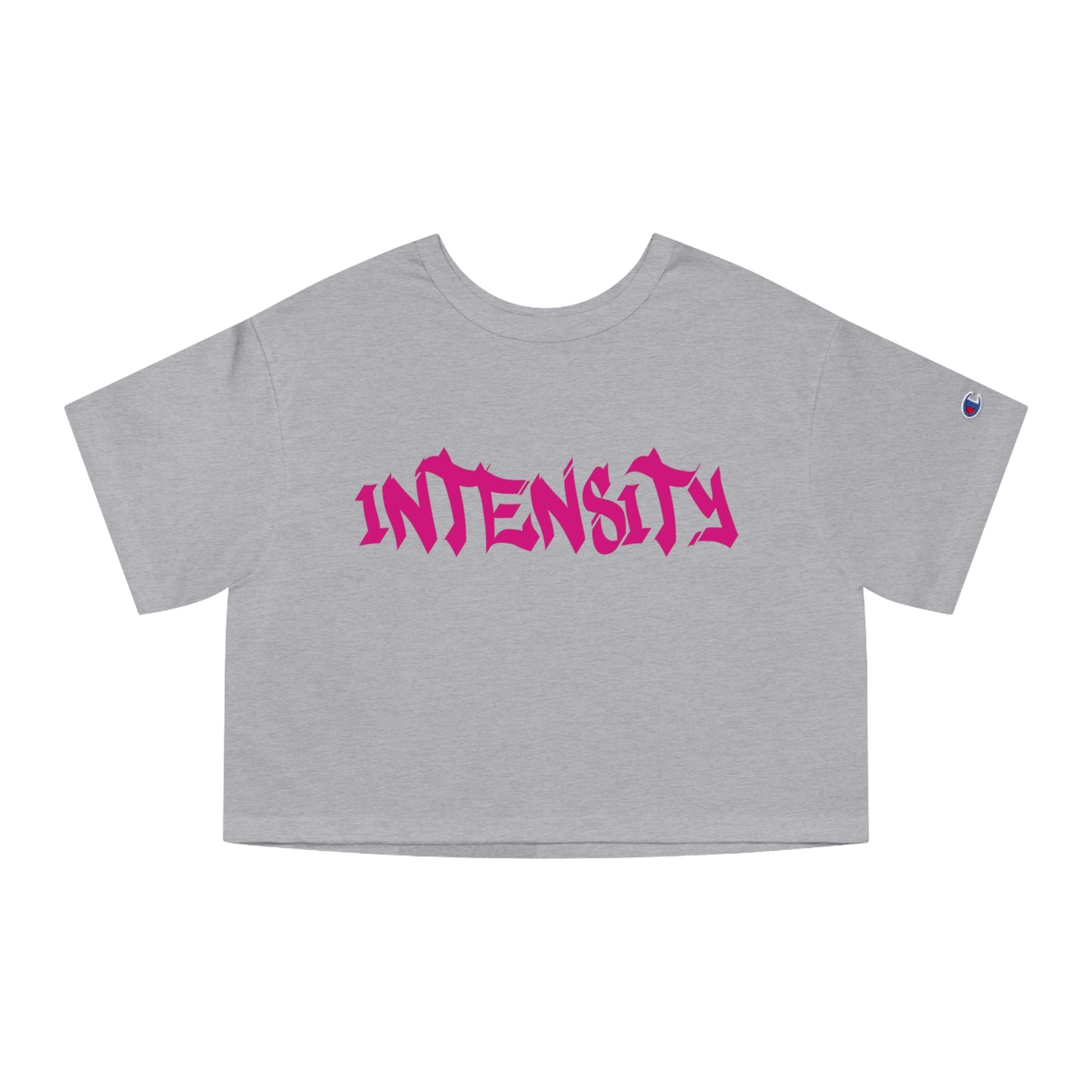 Women's "INTENSITY" Crop Top T-Shirt (Hot Pink)
