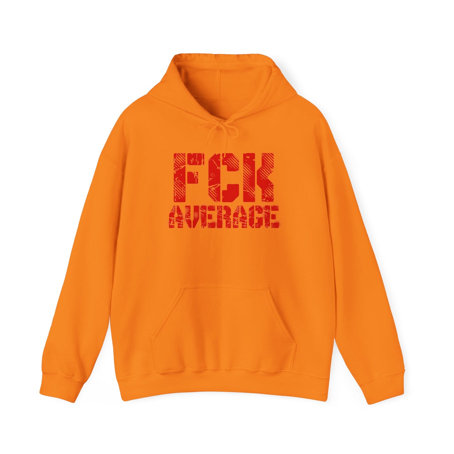 Men's "FCK Average" Heavy Hoodie (Red)