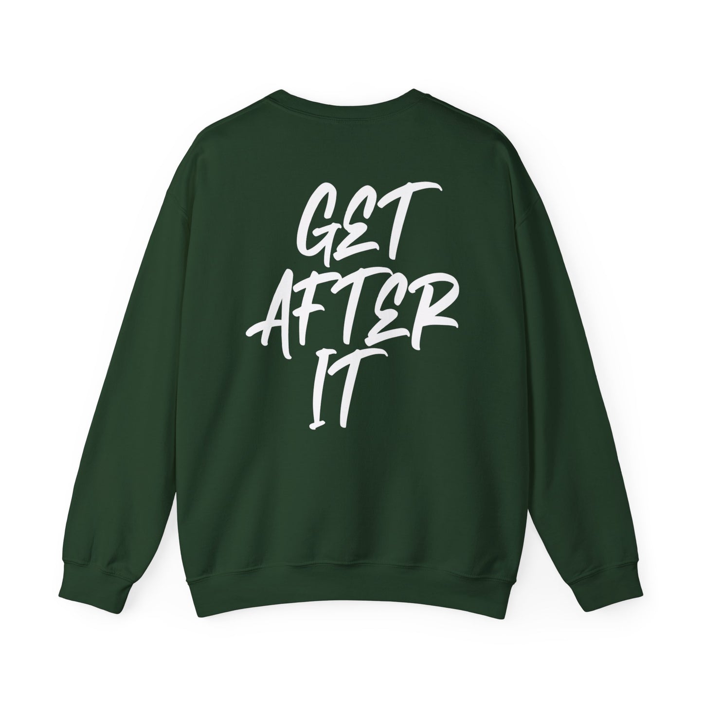 Women's "Get After It" - V1 Crewneck Sweatshirt (White)