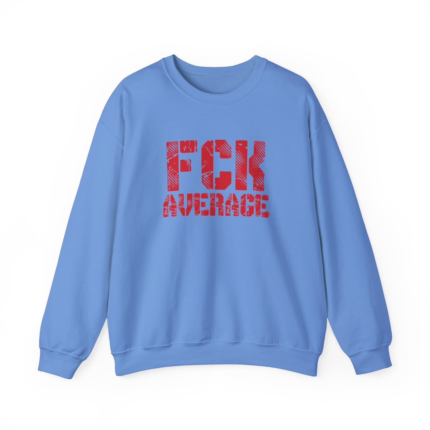 Women's "FCK Average" Crewneck (Red)