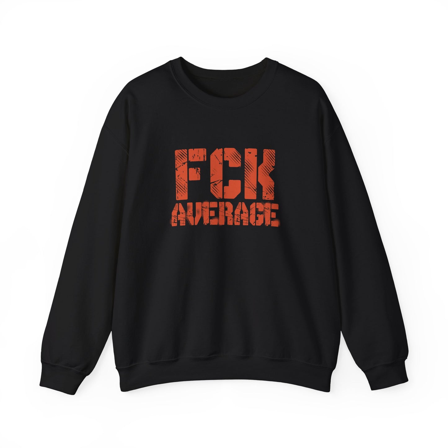 Women's "FCK Average" Crewneck (Orange)