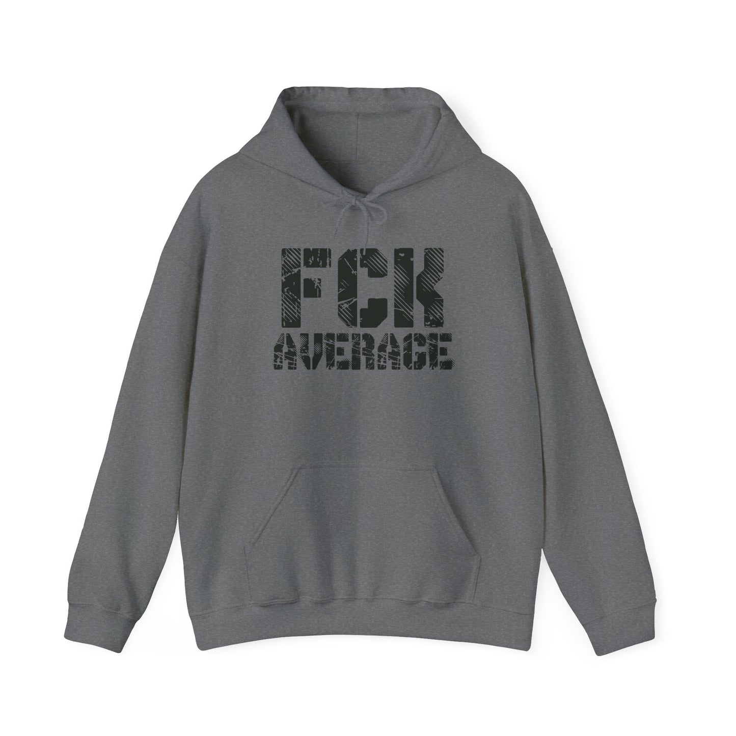 Women's "FCK Average" Heavy Hoodie (Black)