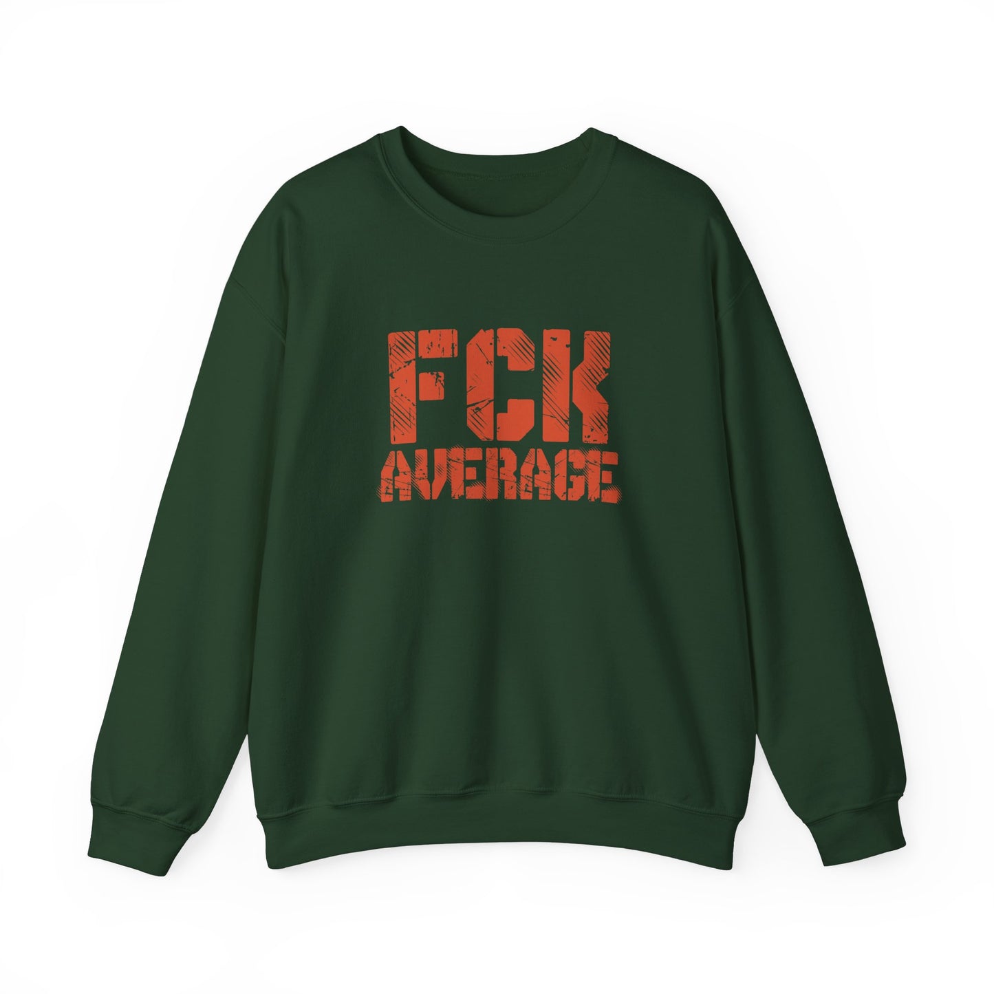 Women's "FCK Average" Crewneck (Orange)