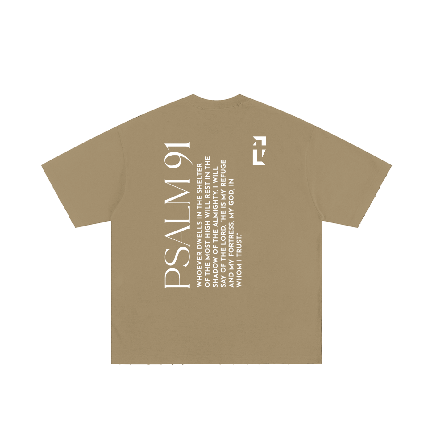 Psalm 91 Tee — White Print