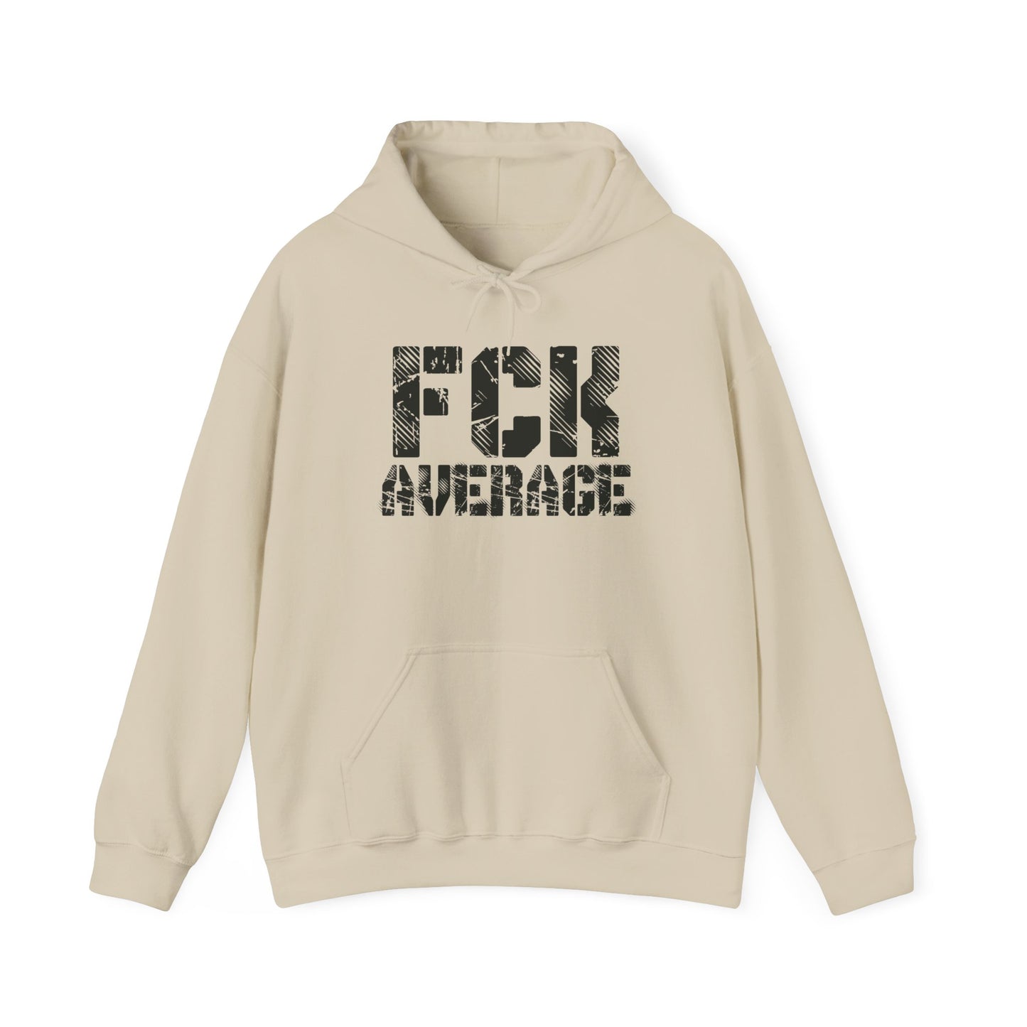 Women's "FCK Average" Heavy Hoodie (Black)
