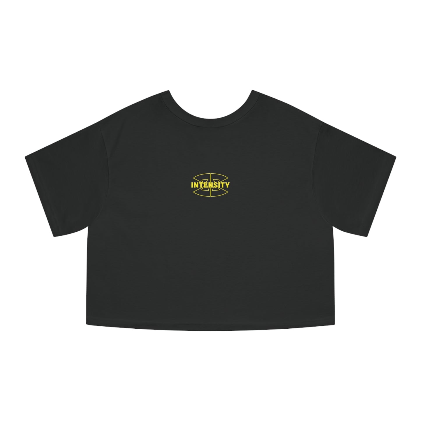 Women's "INTENSITY" Crop Top T-Shirt (Yellow)