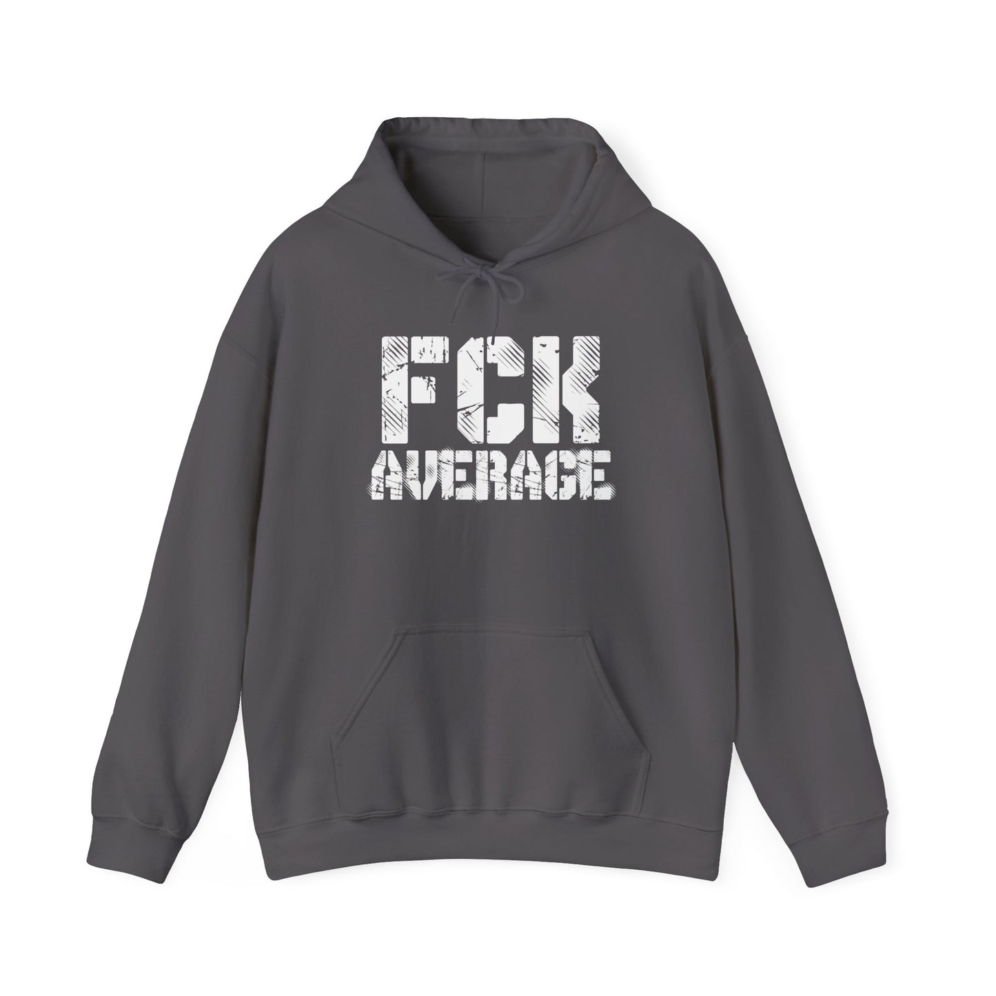 Men's "FCK Average" Heavy Hoodie (White)