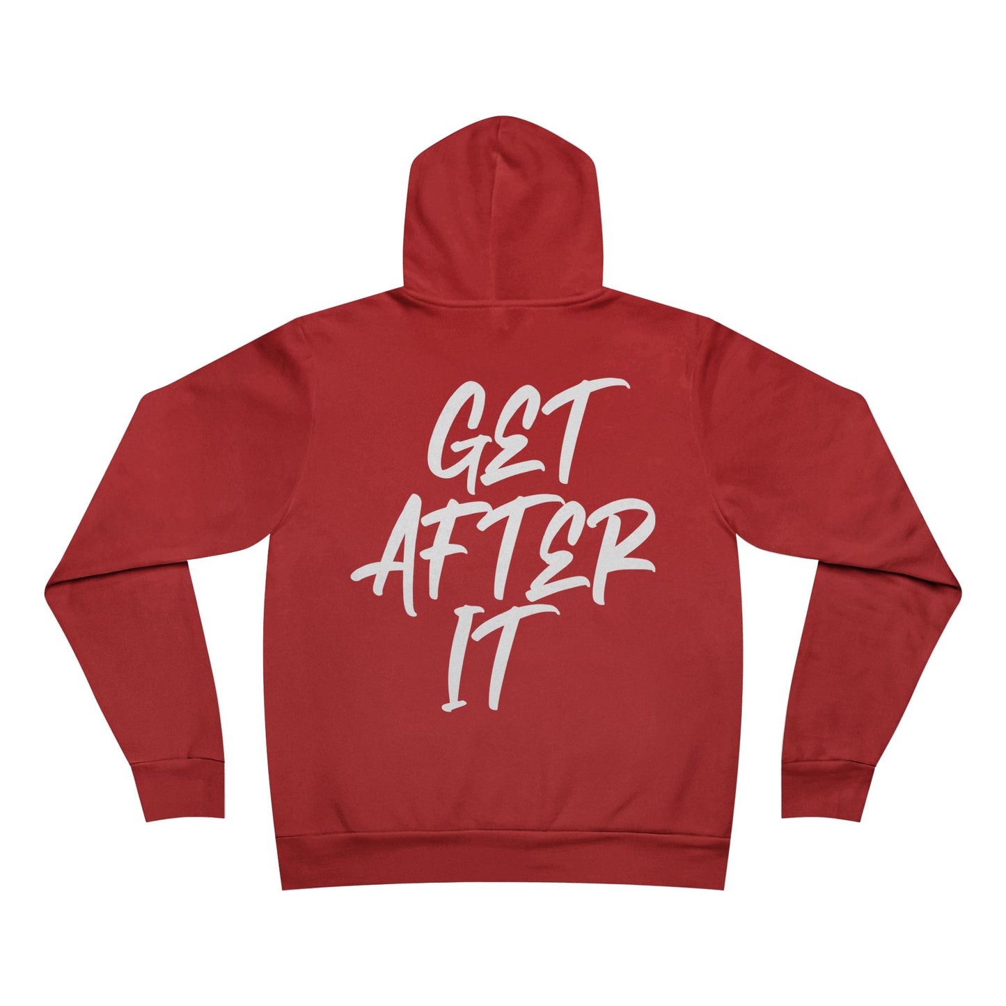 Women's "Get After It" - V1 Regular Hoodie (White)