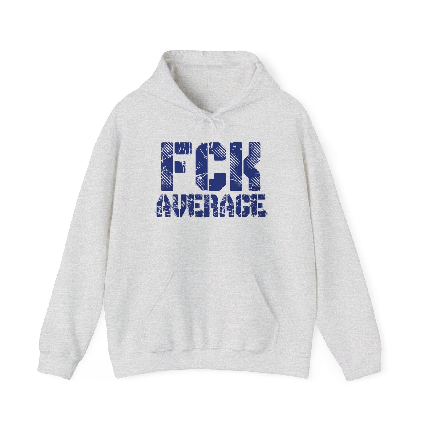 Women's "FCK Average" Heavy Hoodie (Blue)
