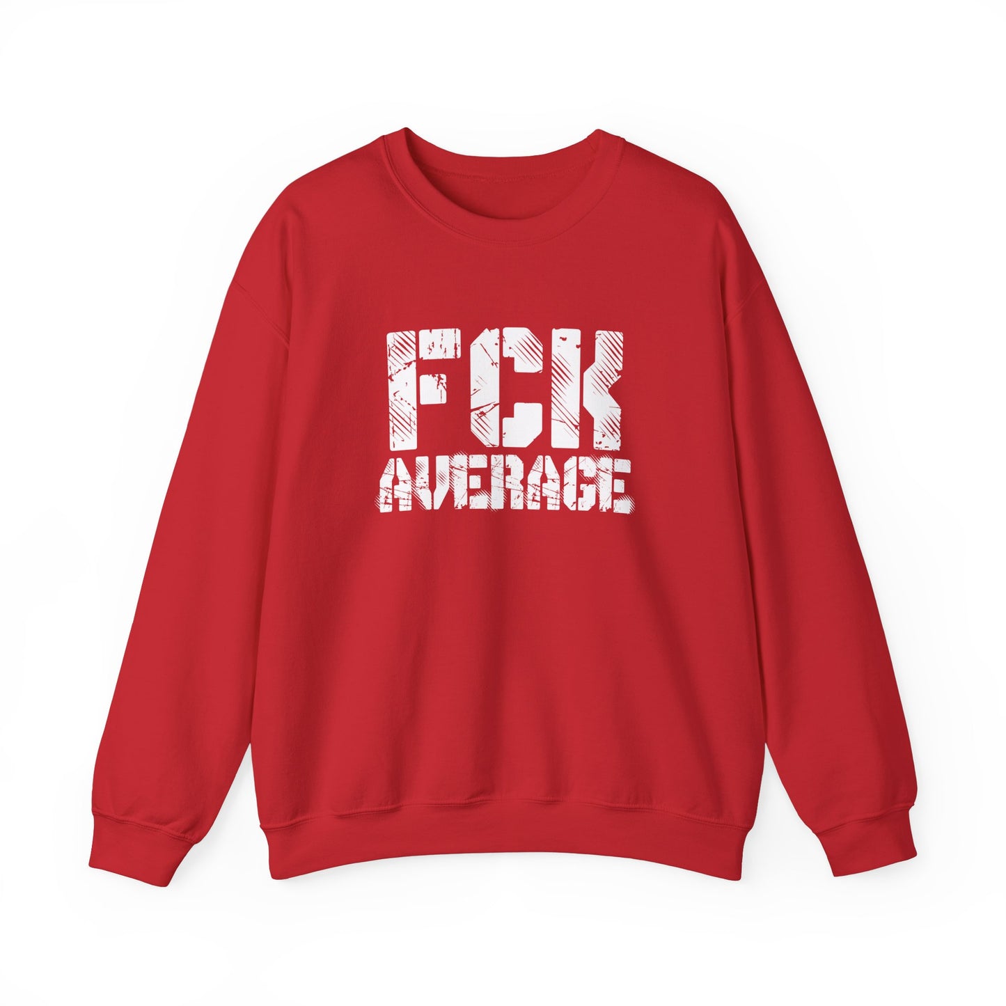 Men's "FCK Average" Crewneck (White)