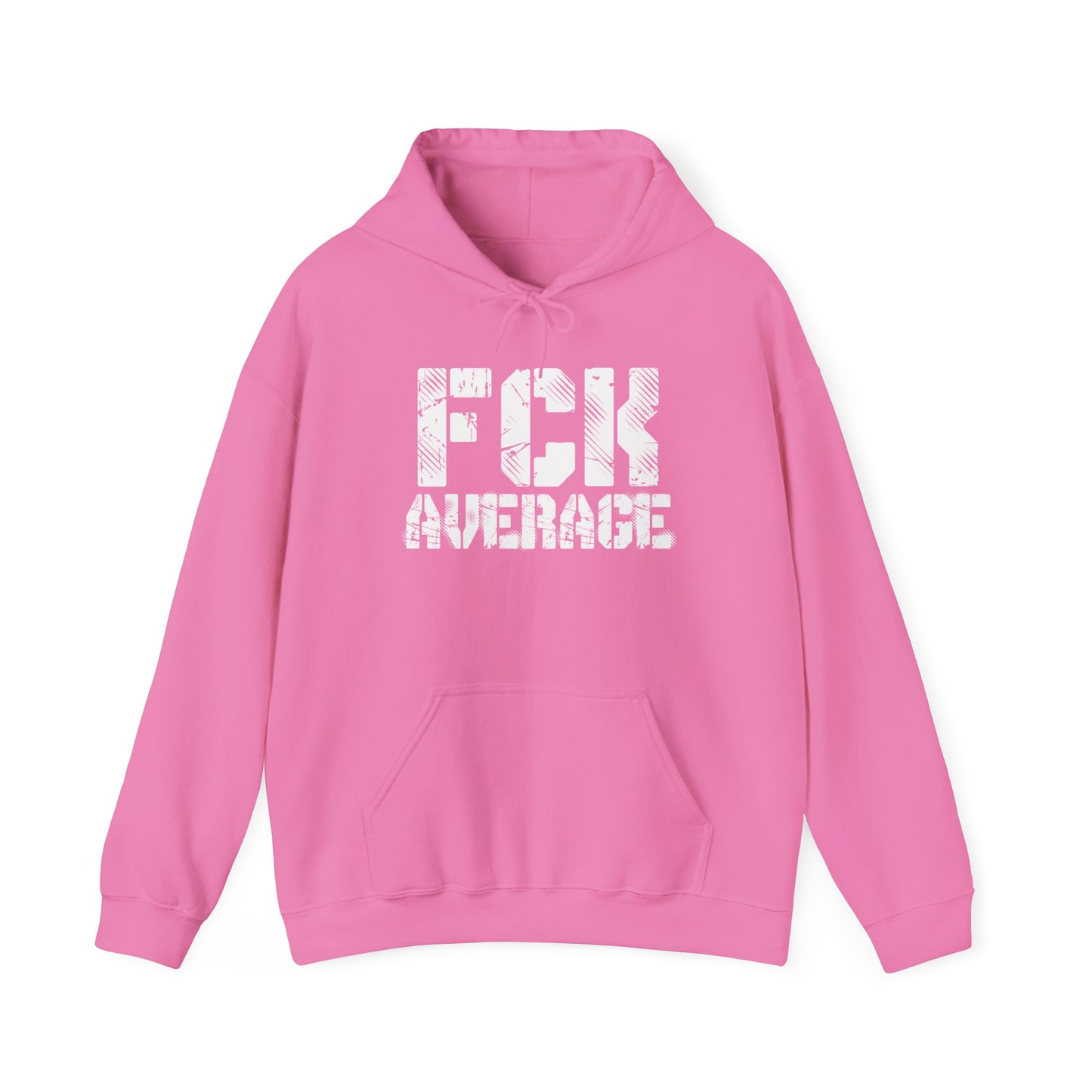 Women's "FCK Average" Heavy Hoodie (White)