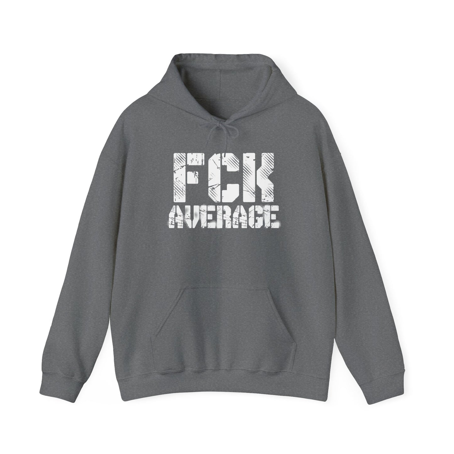Women's "FCK Average" Heavy Hoodie (White)
