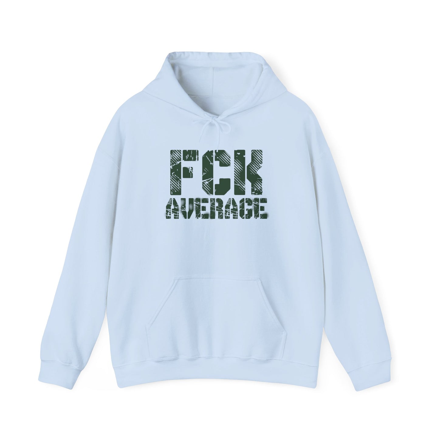 Men's "FCK Average" Heavy Hoodie (Green)