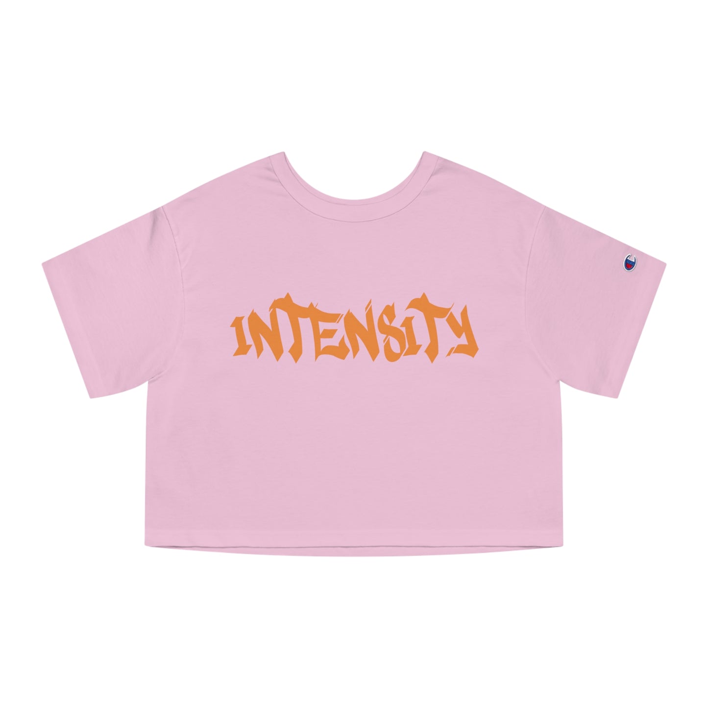 Women's "INTENSITY" Crop Top T-Shirt (Orange)