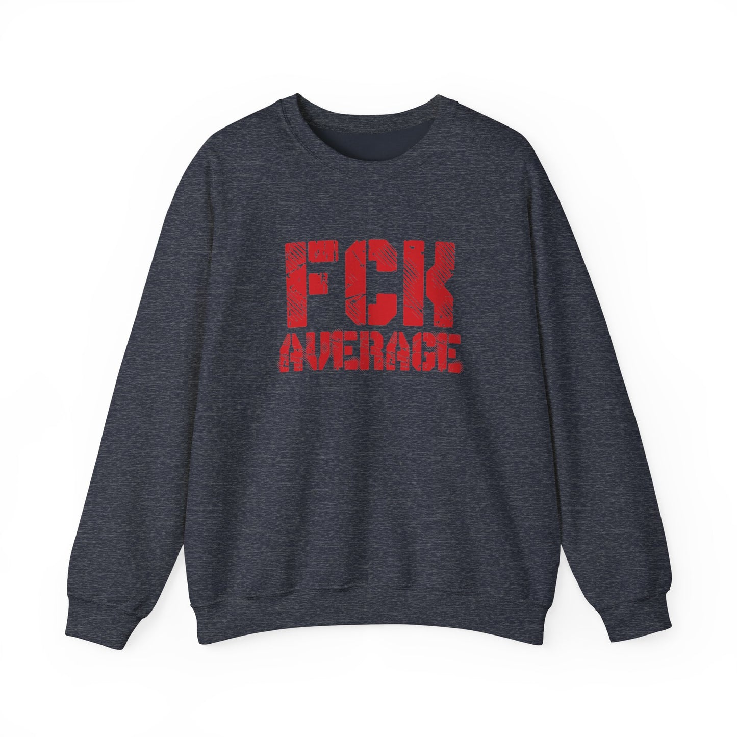 Women's "FCK Average" Crewneck (Red)