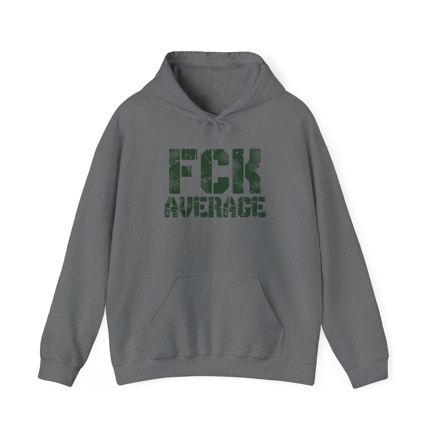 Men's "FCK Average" Heavy Hoodie (Green)