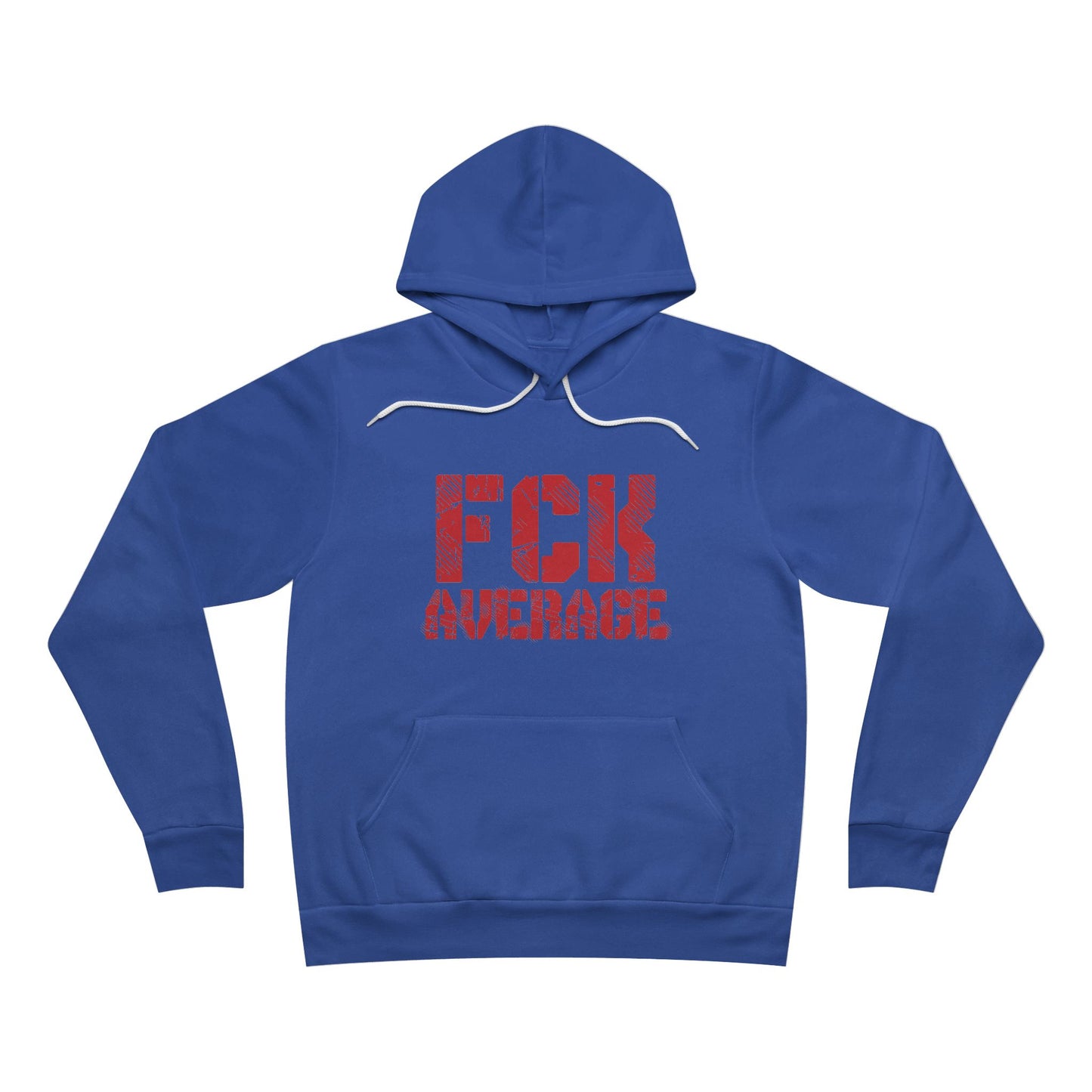 Men's "FCK Average" Regular Hoodie (Red)