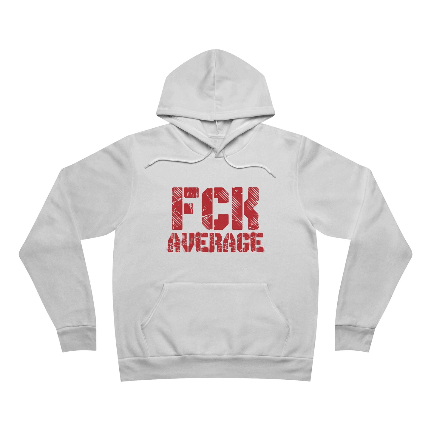 Men's "FCK Average" Regular Hoodie (Red)