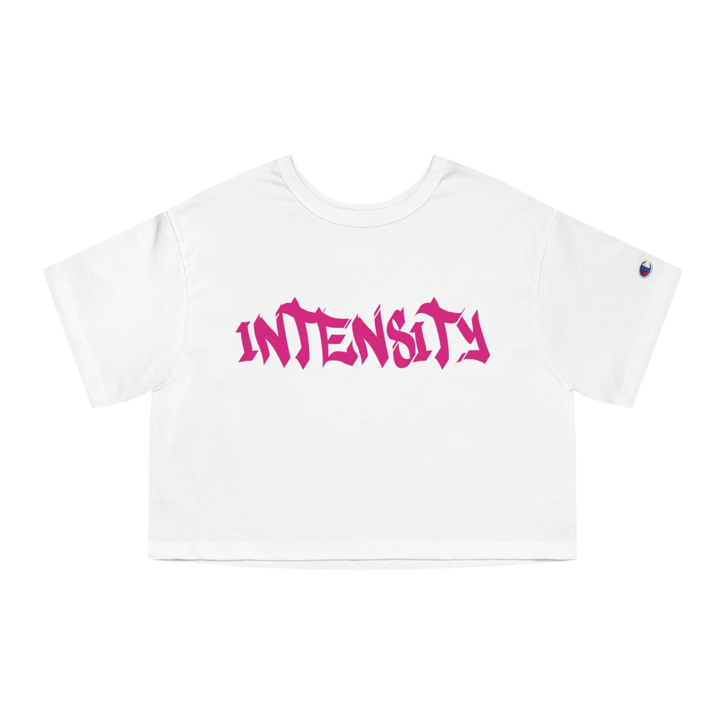 Women's "INTENSITY" Crop Top T-Shirt (Hot Pink)