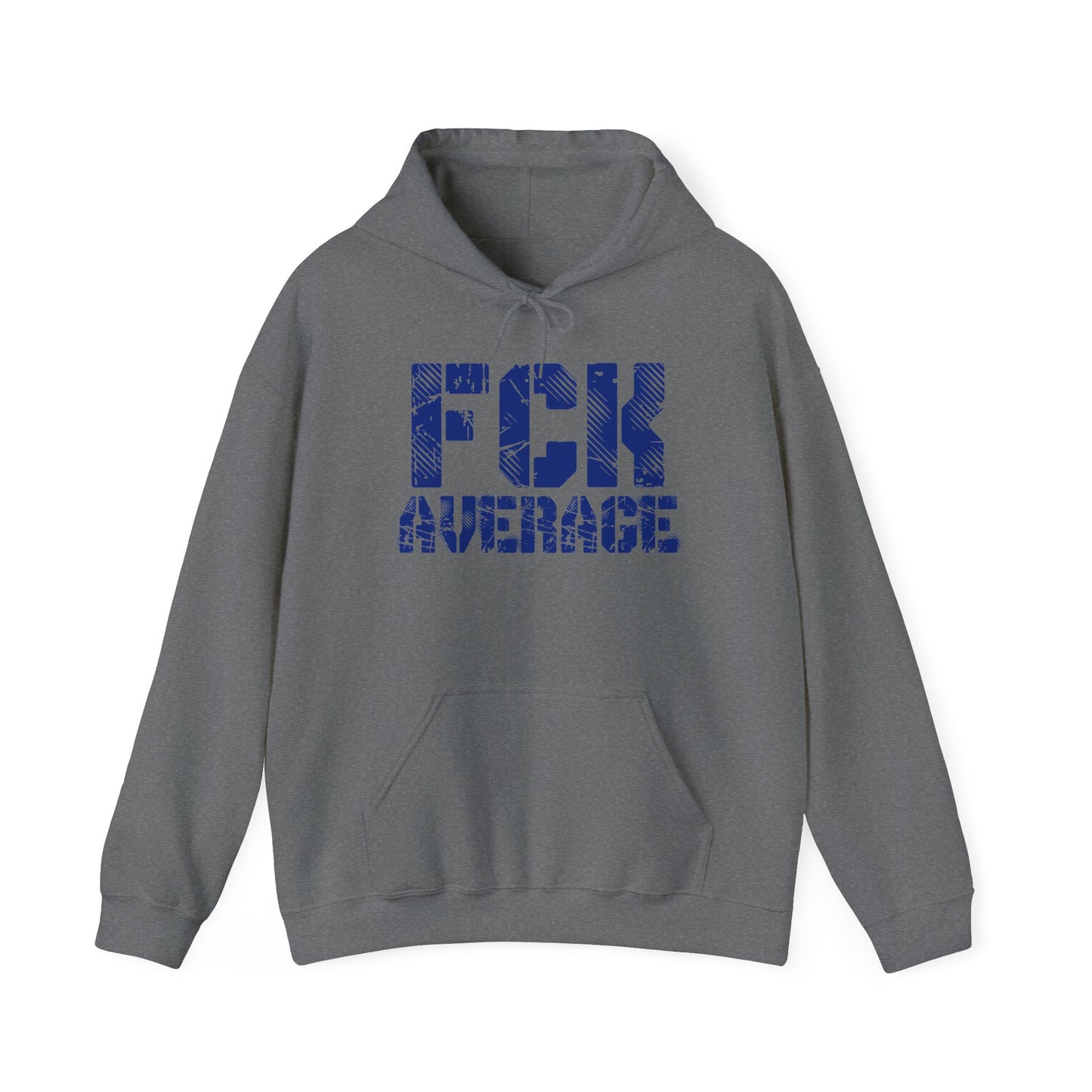 Women's "FCK Average" Heavy Hoodie (Blue)
