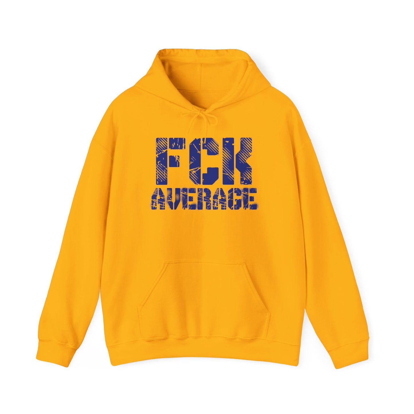 Men's "FCK Average" Heavy Hoodie (Blue)
