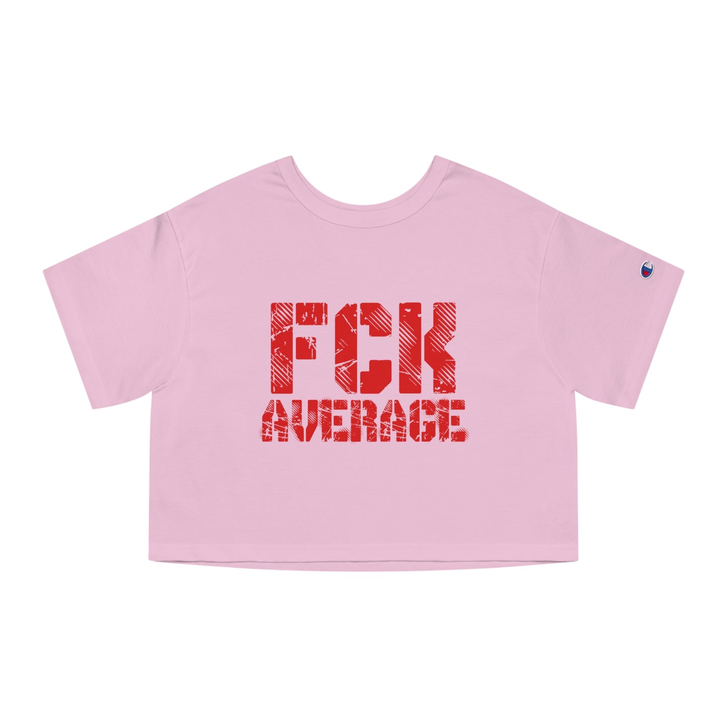 Women's "FCK Average" Crop Top (Red)