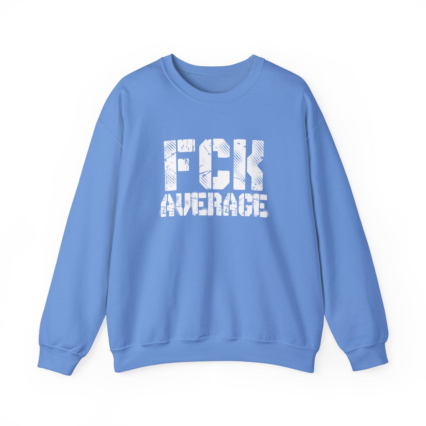 Men's "FCK Average" Crewneck (White)