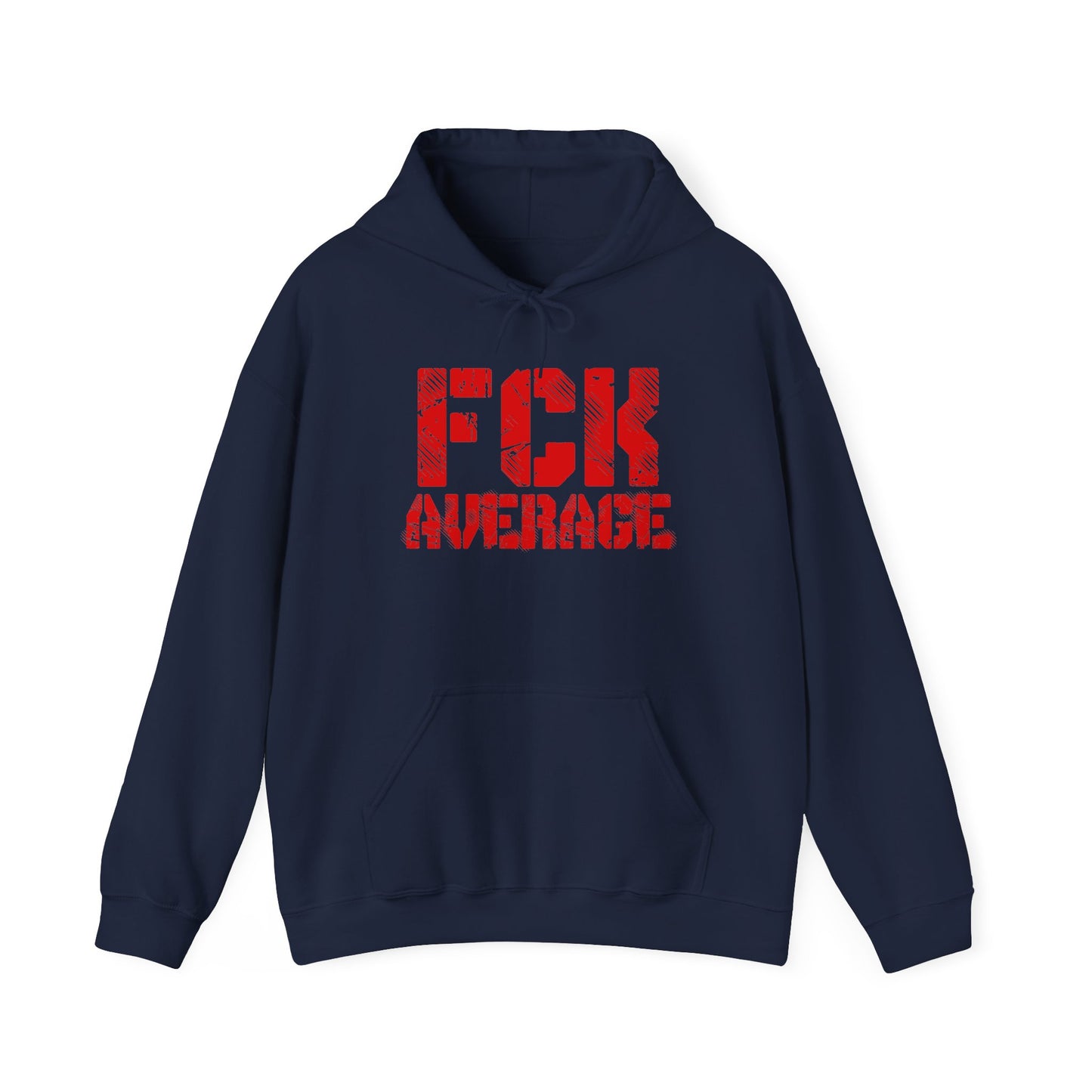 Women's "FCK Average" Heavy Hoodie (Red)