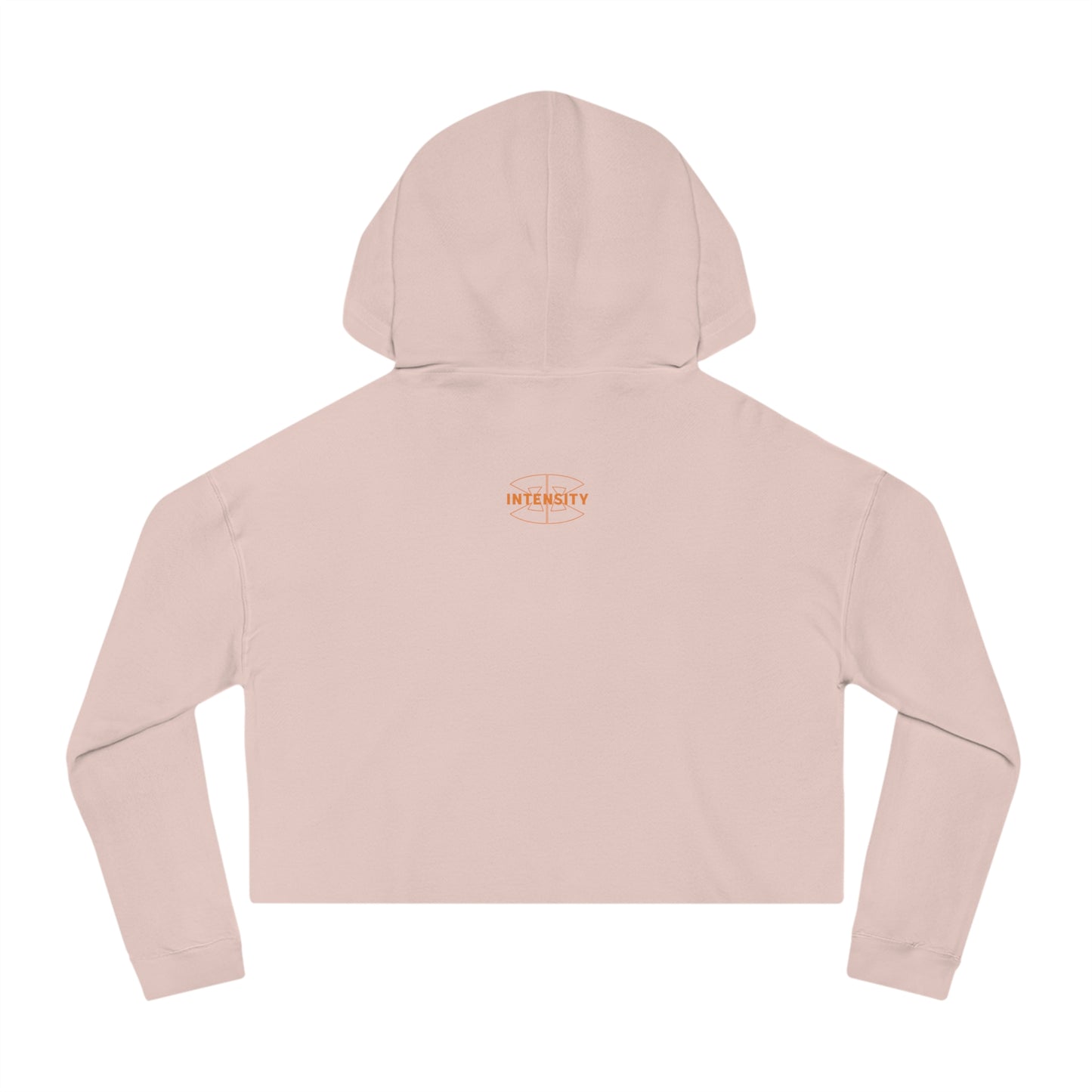 Women’s "FCK Average" Cropped Hooded Sweatshirt - Orange