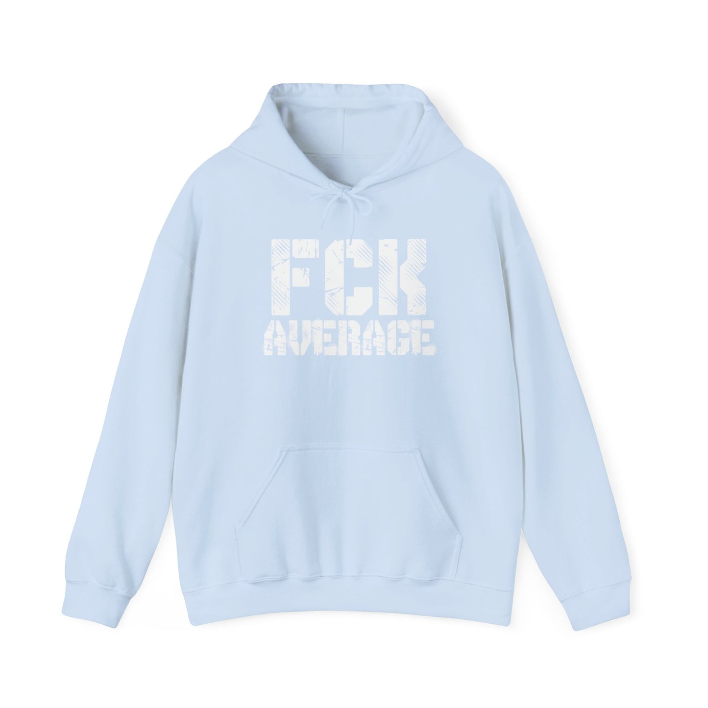 Men's "FCK Average" Heavy Hoodie (White)