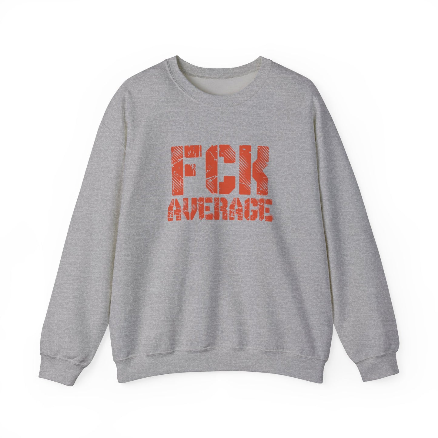 Women's "FCK Average" Crewneck (Orange)