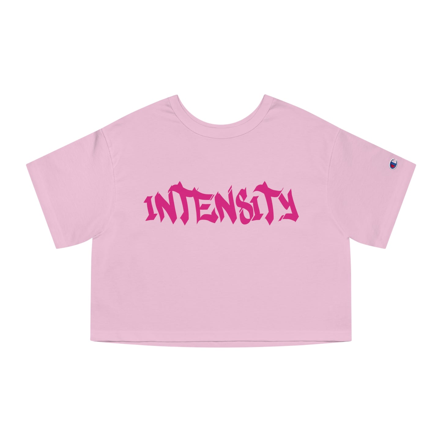 Women's "INTENSITY" Crop Top T-Shirt (Hot Pink)
